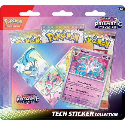 Pokemon - Scarlet & Violet - Prismatic Evolutions - Tech Sticker Collection