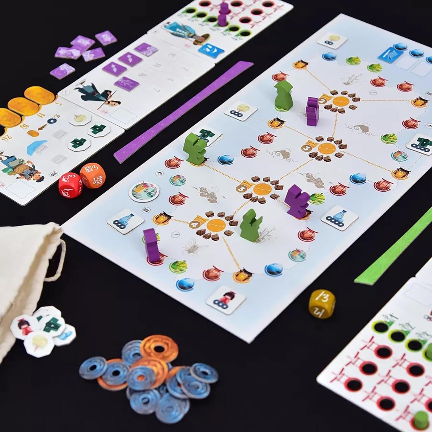 Tokaido: Duo - Adventure & Exploration Board Game Set in Japan