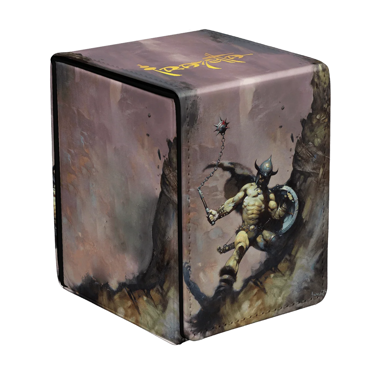 Ultra Pro Alcove Flip Deck Box: 100+: Warrior with Ball and Chain (Artist Spotlight: Frank Frazetta)