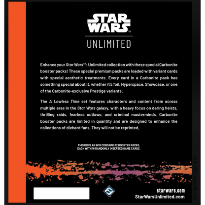 Carbonite Booster Box - A Lawless Time - Star Wars Unlimited