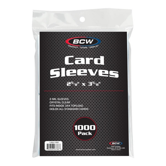 Card Sleeves - 1000 Pack - BCW