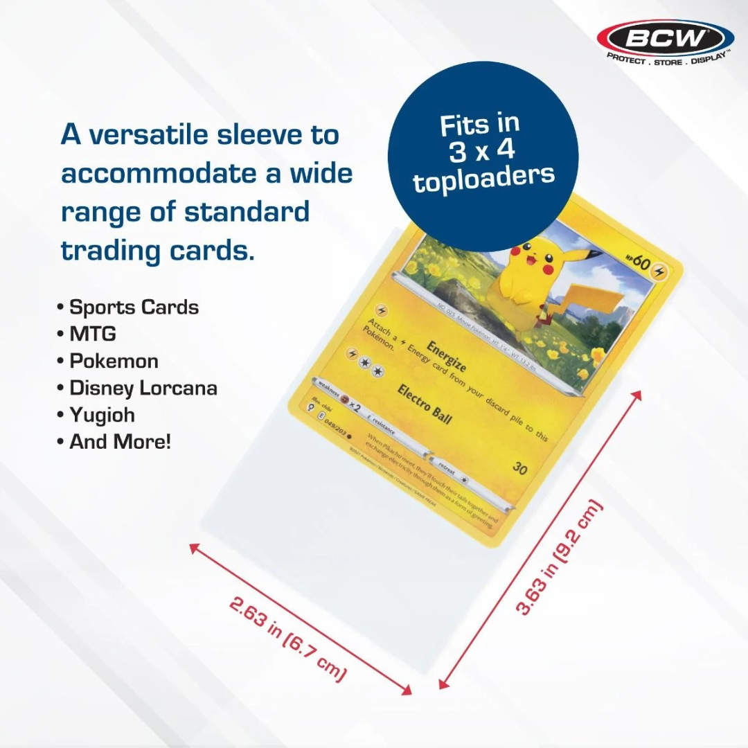 Card Sleeves - 1000 Pack - BCW