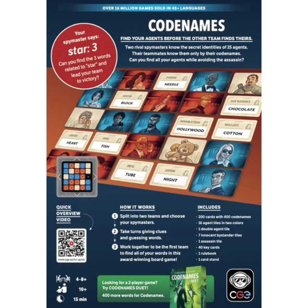 Codenames - 2nd Edition - Board Game