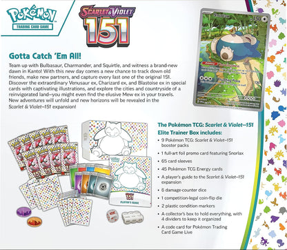 Pokémon TCG: Scarlet & Violet-151 Pokémon Elite Trainer Box