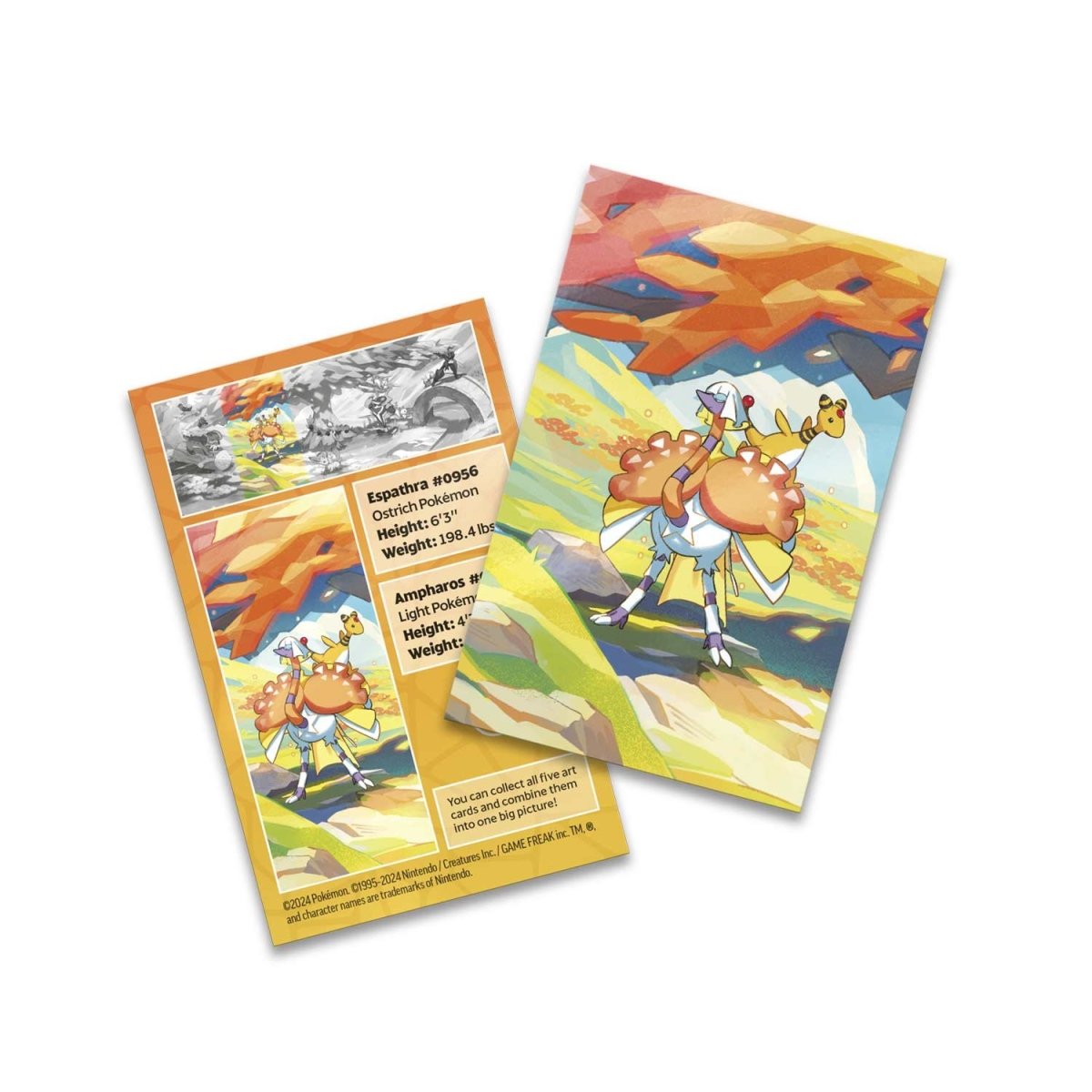 Pokemon - Vibrant Paldea - Espathra and Ampharos Mini Tin