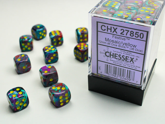 Chessex - 12mm d6 36-Die Set