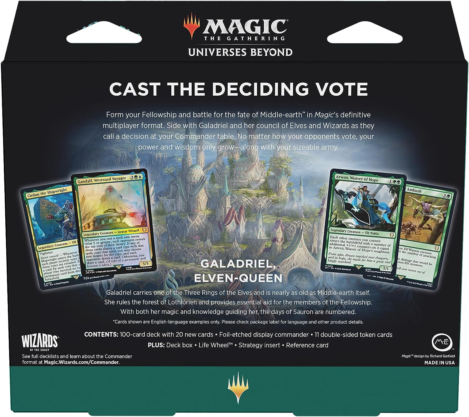 Mtg Tales of Middle-Earth Elven Council Commander Deck Mtg Tales of Middle-Earth Elven Council Commander Deck