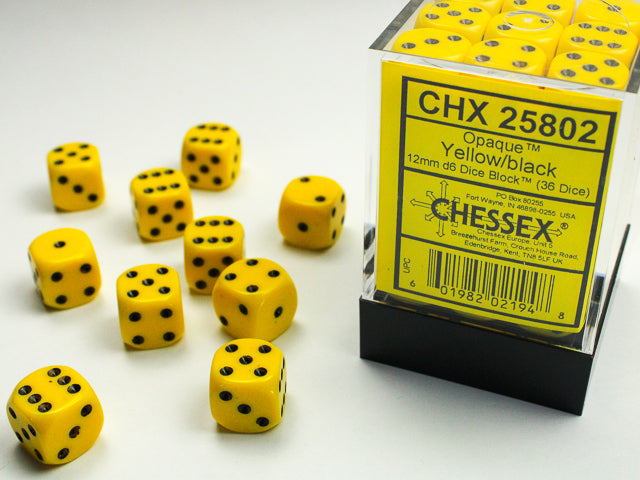 Chessex - 12mm d6 36-Die Set