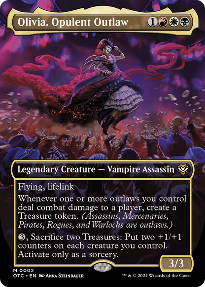 Magic The Gathering - Outlaws of Thunder Junction - Most Wanted - Olivia, Opulent Outlaw- Commander Deck