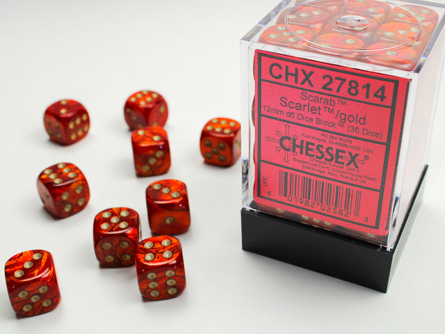 Chessex - 12mm d6 36-Die Set