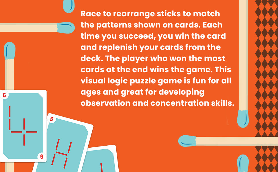 Sixstix Card Game - Fun Logic Puzzle Game