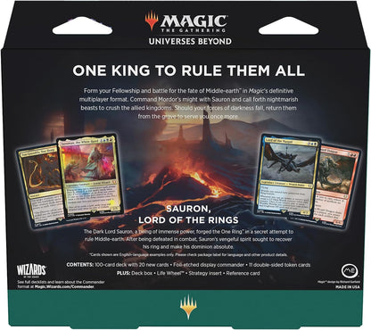 Sauron, Lord of the Rings - Tales of Middle Earth - The Lord of the Rings - Commander Deck - Magic The Gathering