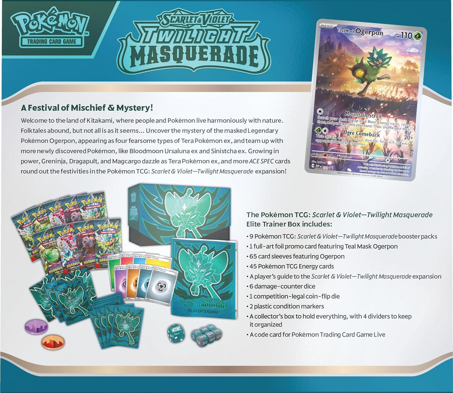 Pokémon - Scarlet & Violet - Twilight Masquerade - Elite Trainer Box