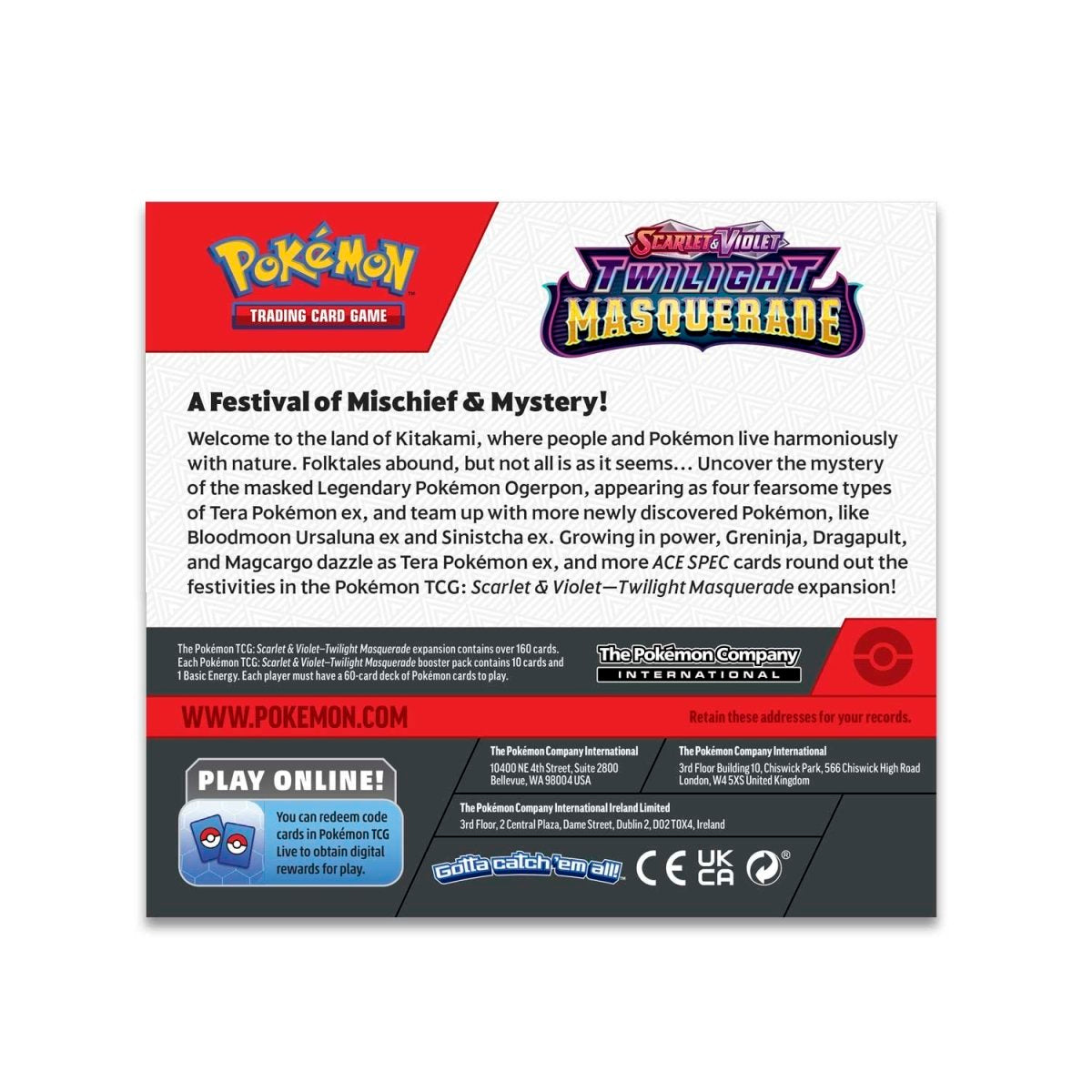 Pokémon - Scarlet & Violet - Twilight Masquerade - Booster Display Box