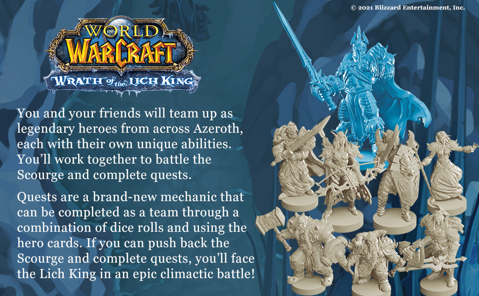 World of Warcraft Wrath of The Lich King - Strategy Game - Cooperative Board Game